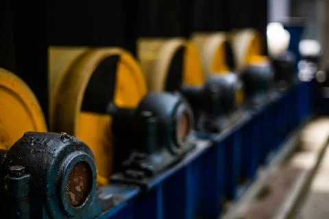 Precision in Progress: Glimpse Into a Russian Metal Coating Workshop Stock Photos