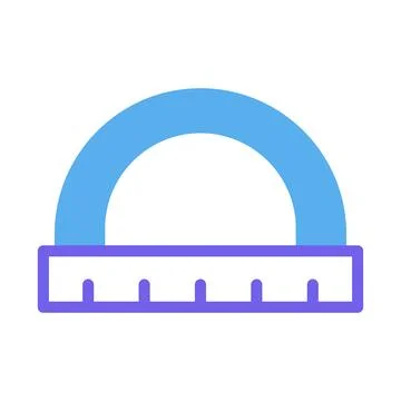 Precision Protractor, Tool for Accurate Angles Stock Illustration