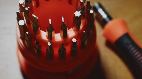 Precision Screwdriver Set for Small Electronics Repair Stock Footage 345505504