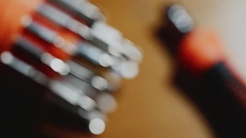 Precision Screwdriver Set for Small Electronics Repair Stock Footage 345505576