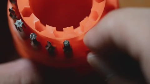 Precision Screwdriver Set for Small Electronics Repair Stock Footage 345506077
