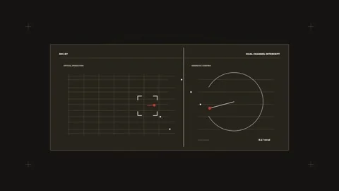 Precision Target Acquisition HUD Seamless Loop Stock Footage 342289864