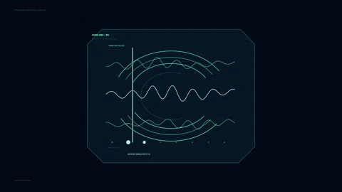 Precision Target Recognition HUD Seamless Loop Stock Footage 342291130