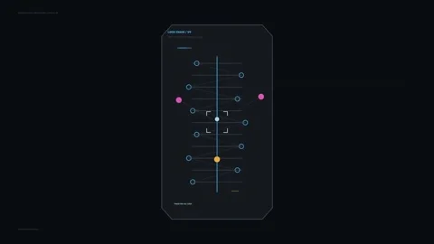 Precision Target Recognition HUD Seamless Loop Stock Footage 342291135