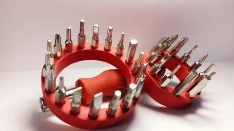 Precision telecommunications screw drivers set Stock Photos