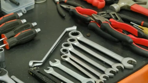 Precision Tools Galore Video stock 254413515