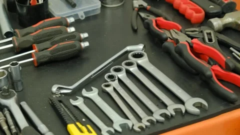 Precision Tools Galore Video stock 254414009