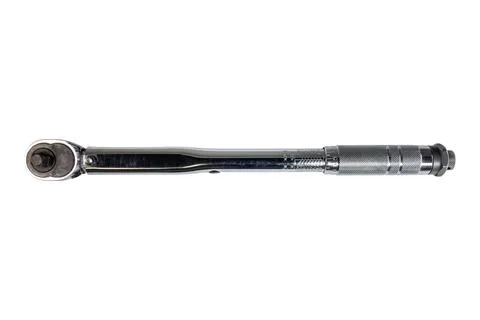 Precision torque wrench tool with adjustable scale for mechanical fastening Stock Photos