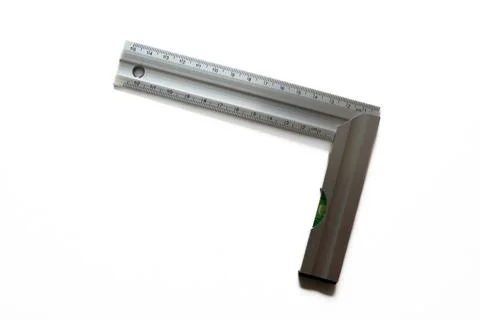 Precision try square isolated on a white background Stock Photos