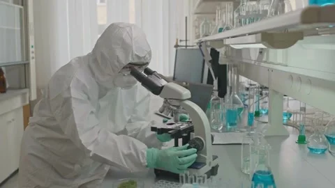 Precision at Work in the Lab Stock Footage 320912416