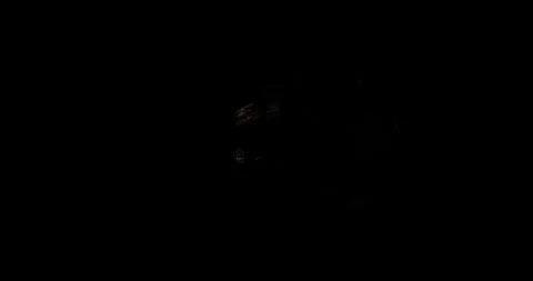 Precision yellow Linear Laser Beam Against Black Screen VFX Overlay Stock Footage 331333280