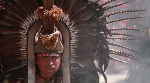 Precolombian face Stock Footage