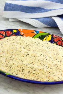 Precooked corn flour Stock Photos