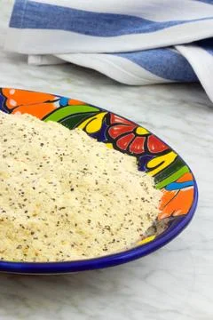 Precooked corn flour Stock Photos