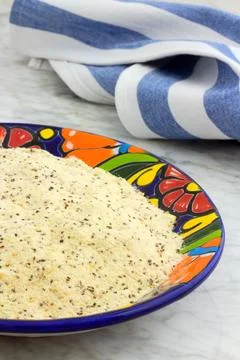 Precooked corn flour Stock Photos