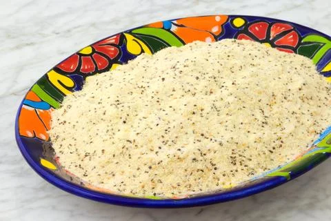 Precooked corn flour Stock Photos