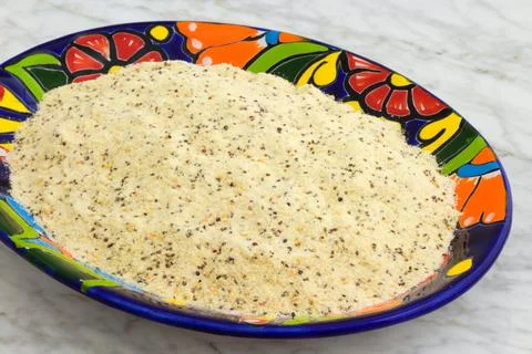 Precooked corn flour Stock Photos