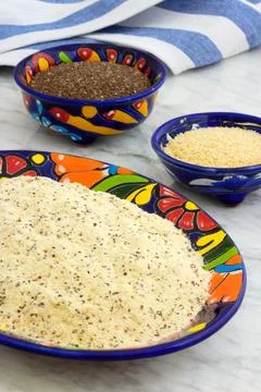 Precooked corn flour Stockfoto's