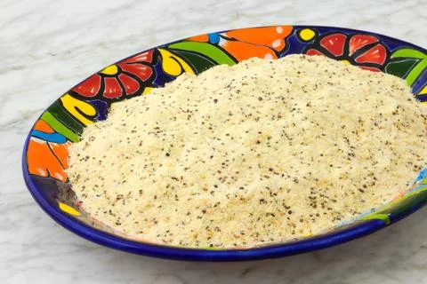 Precooked corn flour Stock Photos