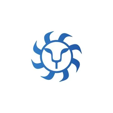 Predator logo simple drawing symbol design, graphic, minimalist.logo Stock Illustration