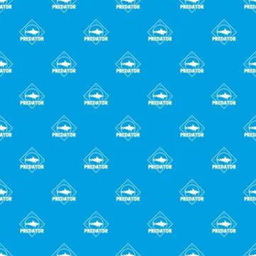 Predator ocean pattern seamless blue イラスト素材