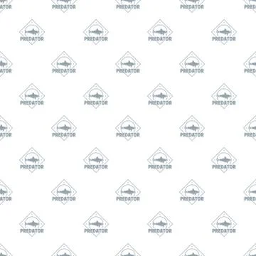 Predator ocean pattern seamless Illustrazione stock