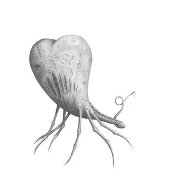 Predatory heart Stock Illustration