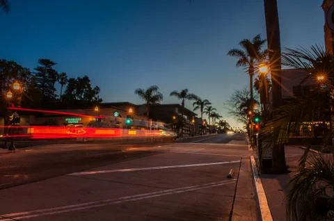 Predawn rush to the corner coffee house Stock Photos
