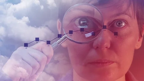 Predicting business results by infographics data analysis Stock Footage 70575684