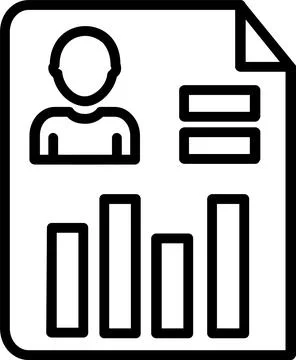 Prediction Line Icon Design Stock Illustration