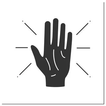 Predictions glyph icon Stock Illustration