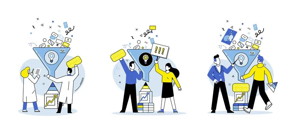 Predictive analytics. Accurate forecasts generated by predictive analytics help イラスト素材