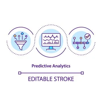 Predictive analytics concept icon イラスト素材