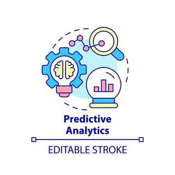 Predictive analytics concept icon イラスト素材