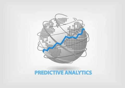 Predictive Analytics concept as vector illustration. Stock Illustration