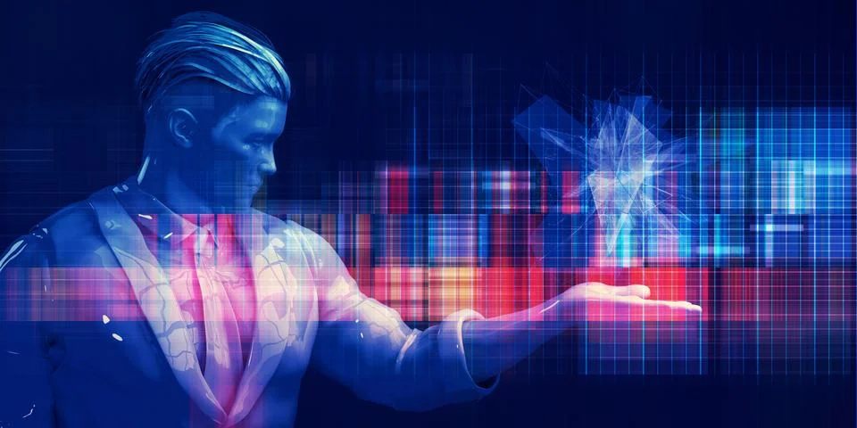 Predictive Analytics for Corporate Sales Performance Monitoring Illustrazione stock