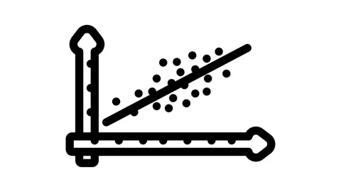 Predictive analytics graph ai integration line icon animation Stock Footage 326749542