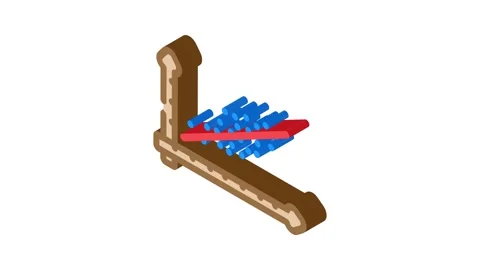 Predictive analytics graph ai integration isometric icon animation Video stock 327277832