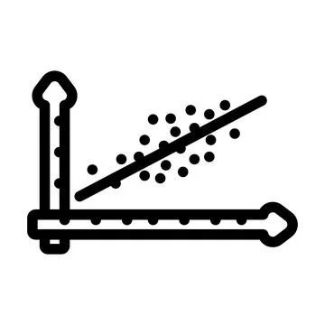 Predictive analytics graph ai integration line icon vector illustration 스톡 일러스트