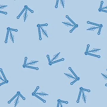 Predictive analytics graph ai integration line vector seamless pattern Illustrazione stock