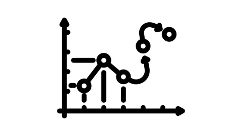 Predictive analytics line icon animation Stock Footage 326752051