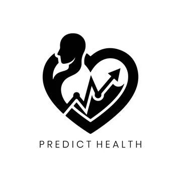 Predictive Analytics Medical Wellness Strategy Logo Stock Illustration