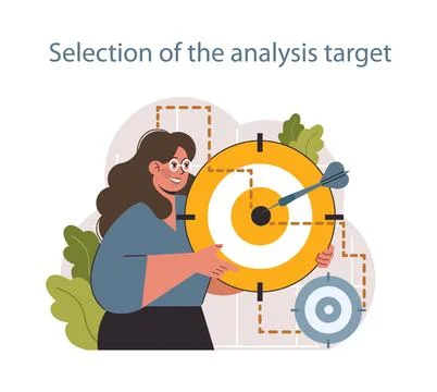 Predictive analytics. Process of using data to forecast future outcome. Stock Illustration