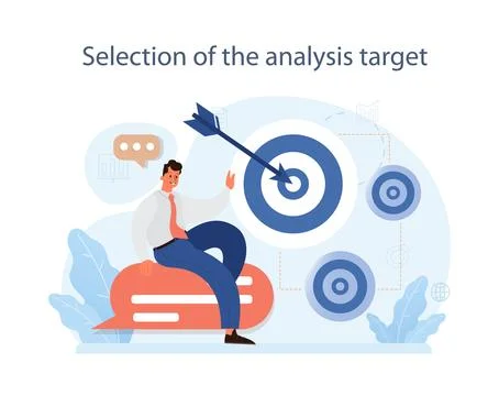 Predictive analytics. Process of using data to forecast future outcome. Stock Illustration