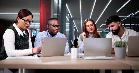 Predictive Business Analytics On Laptop Computer Foto stock
