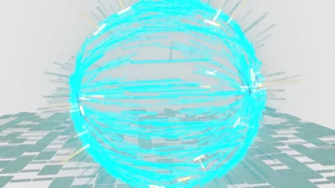 Predictive Clean Global Logistics Globe Background - 4K Alpha Video stock 332542844