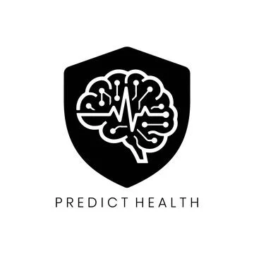 Predictive Data Security Medical Shield Logo Stockillustratie