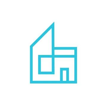 Prefab house Icon on white background. Symbol. Stock Illustration