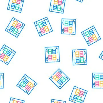 Prefabricated printing catalogs vector seamless pattern 库存插图