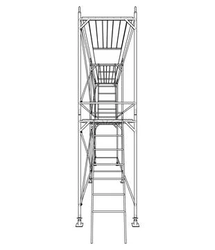 Prefabricated scaffolding Ilustración de archivo